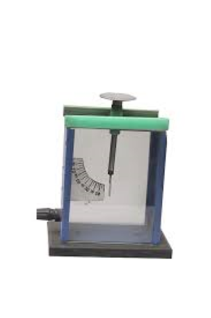 Gold Leaf Electroscope Box Type Metal Case