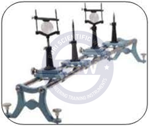 Optical Bench Double Bar Half Shapered