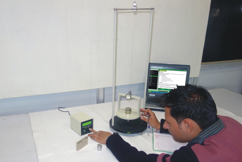 Moment of Inertia Table Setup