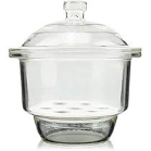 Desiccator With Lid Plain With Porcelain Perforated Plate, Neutral Glass 