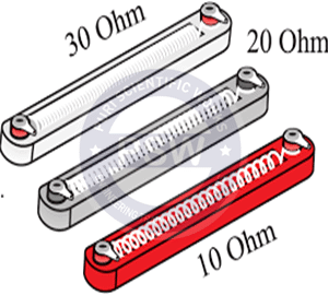 Set Of Four Resistors 10 Ohm (1 No), 20 Ohm (2 Nos.), 30 Ohm (1 No)