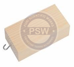 Wooden block with  hook