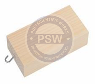 Wooden block with  hook